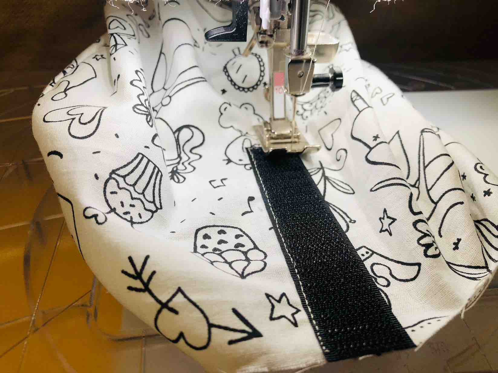 cucite a filo il velcro