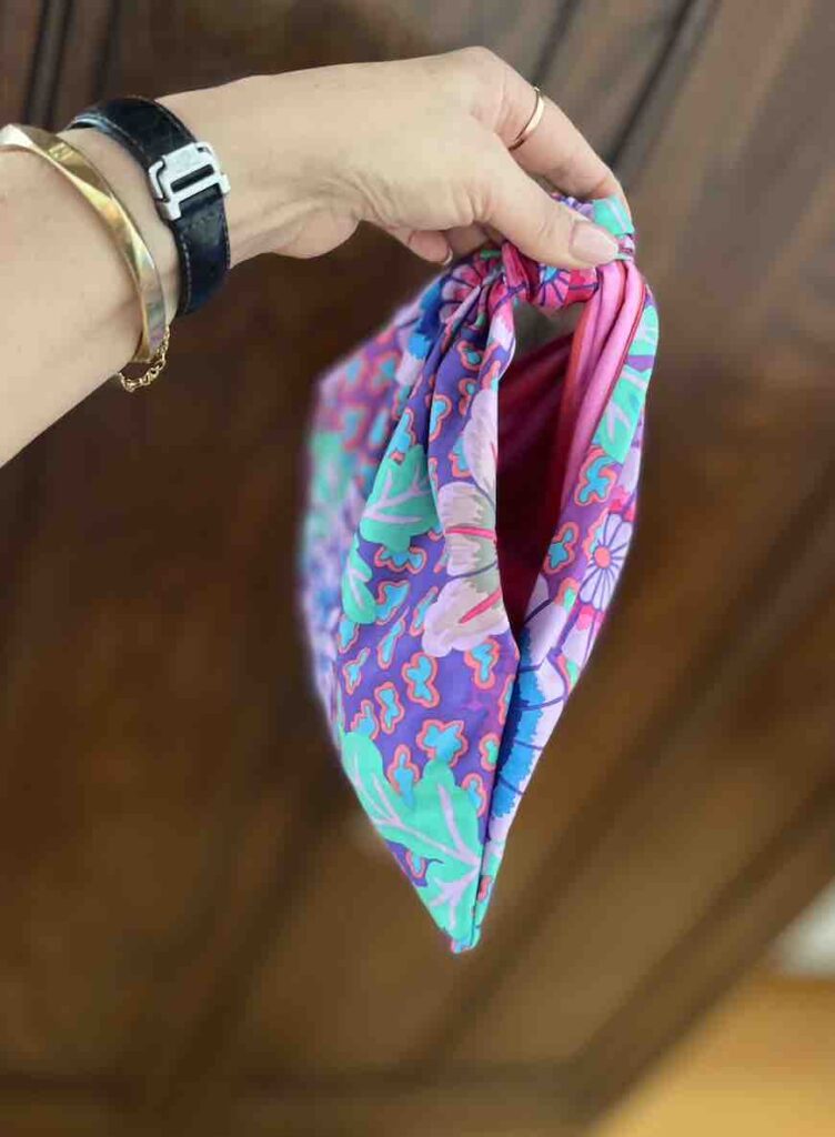 borsa con nodo terminata lato